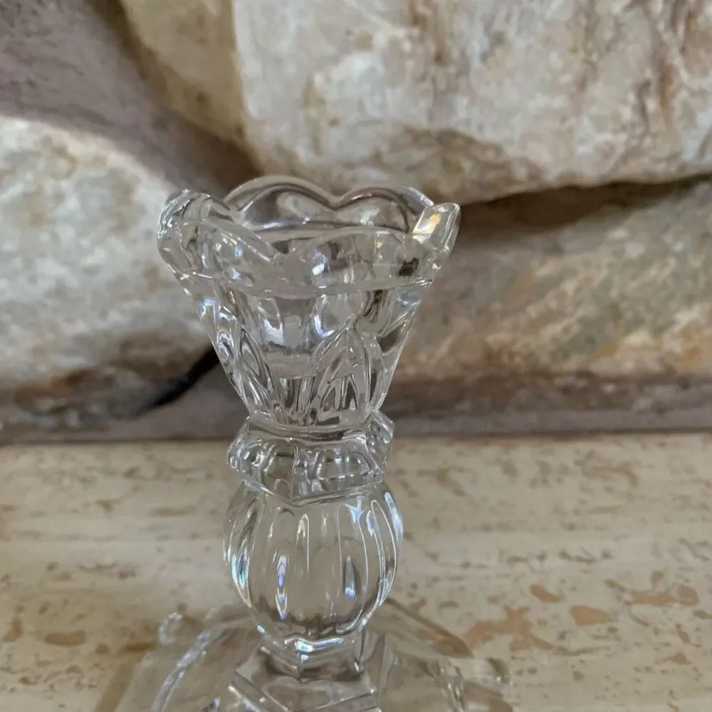 Vintage Fifth Avenue Naples crystal candle stick holder